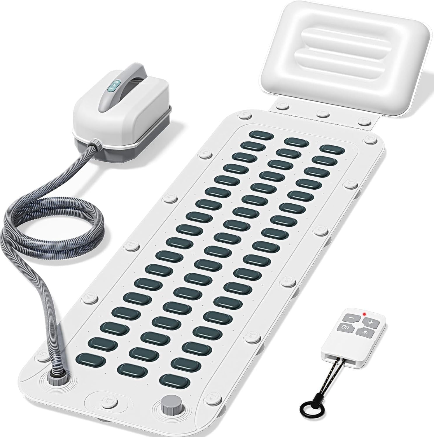 Inflatable Bubble Massage Bath Mat with Hydrotherapy