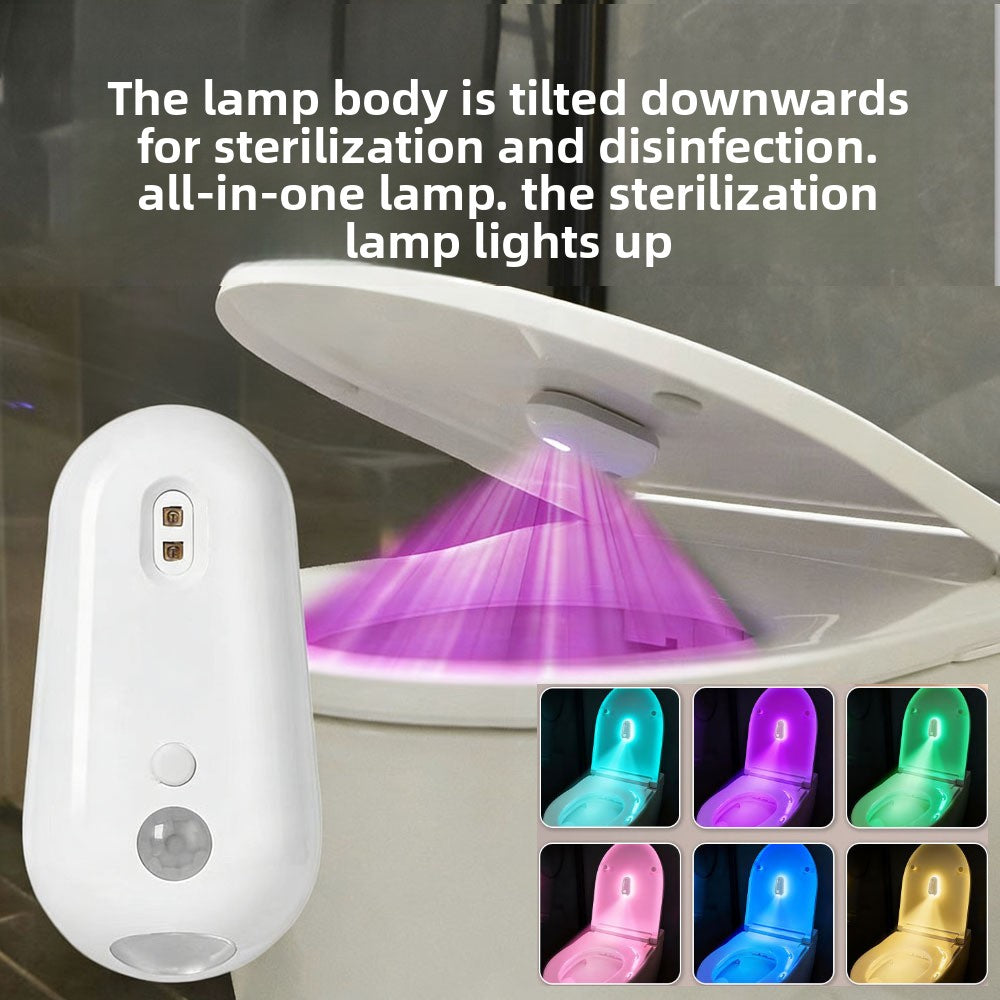 Portable USB Rechargeable UV Sterilization Lamp with Motion Sensor