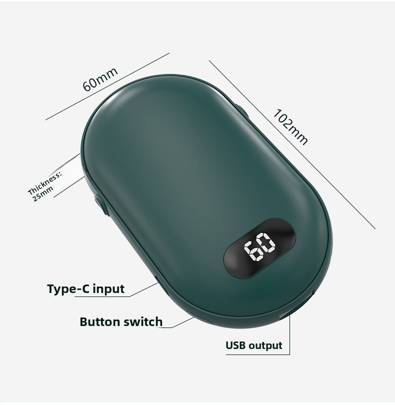 Portable Hand Warmer with Power Bank Function