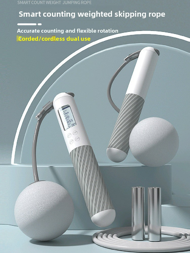 Fitness exercise: ropeless counting jump rope