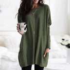 Women's Casual Long Sleeve Pocket T-Shirt