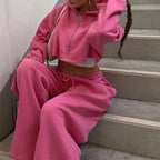 Fashionable long-sleeve sporty casual hoodie