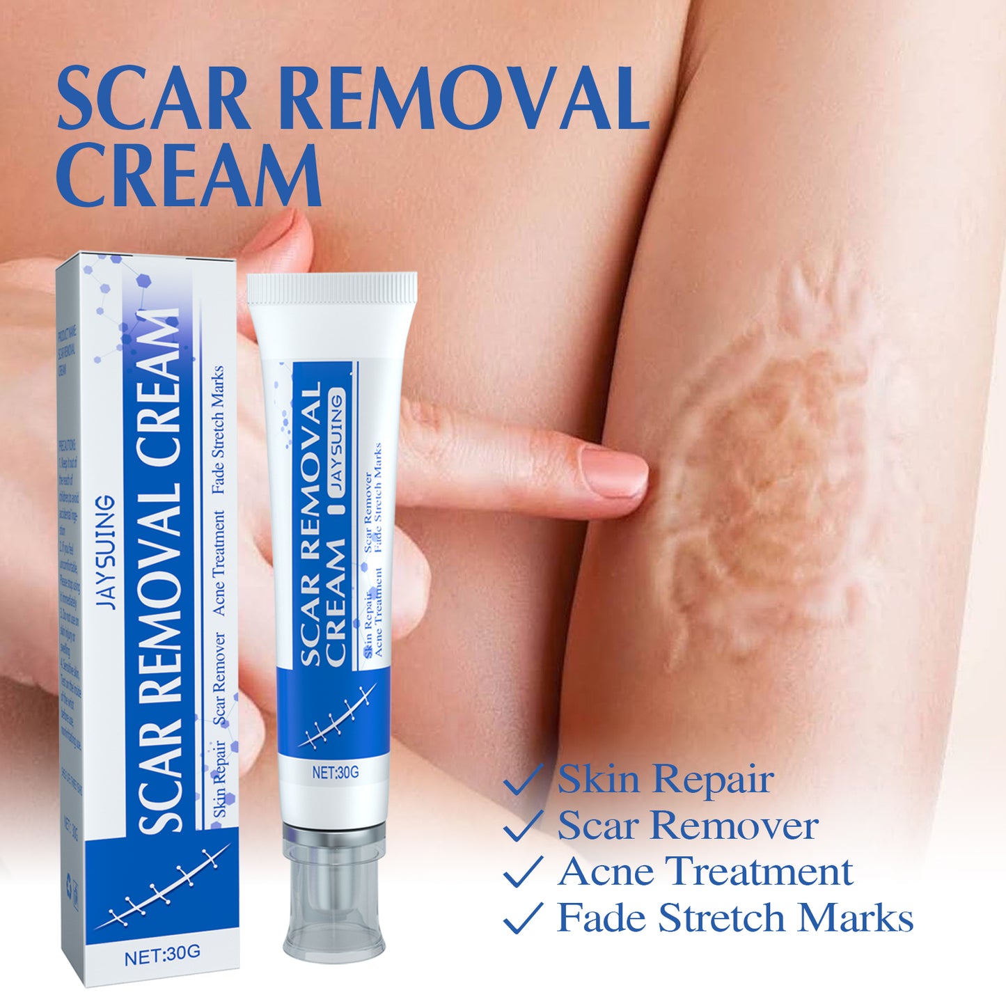 ..Jaysuing Scar Cream, Fade Scars Smooth And Firming Skin Repair Cream