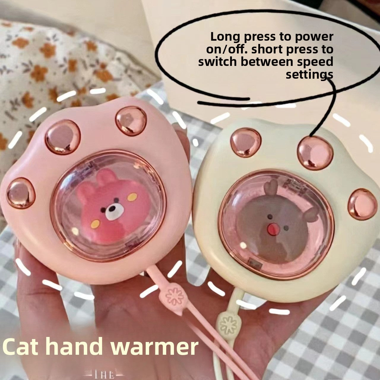 USB Rechargeable Cat Paw Hand Warmer