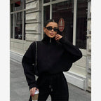 Casual Pullover Sweatshirt and Pants Set