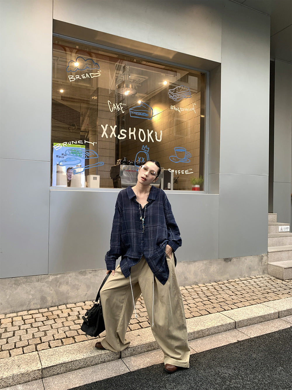 Women's two-piece design lace casual pants