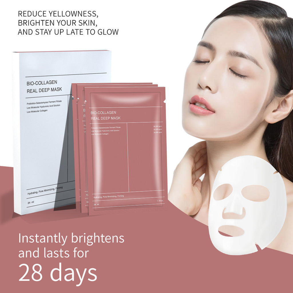 Biological collagen facial mask