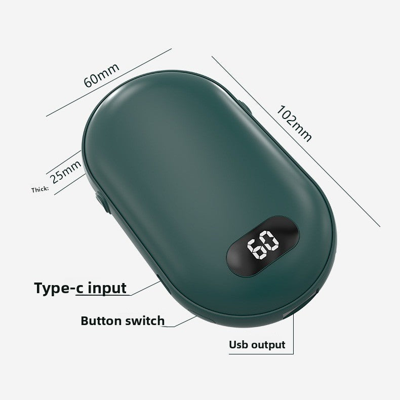 Portable Hand Warmer with Power Bank Function