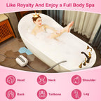 Inflatable Bubble Massage Bath Mat with Hydrotherapy