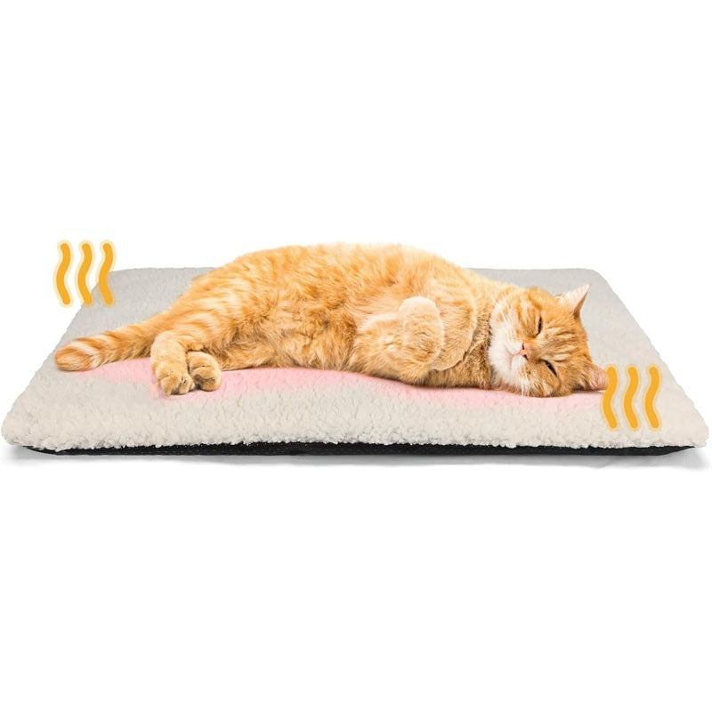 Plush Pet Warm Mat with Self-Heating for Dogs and Cats