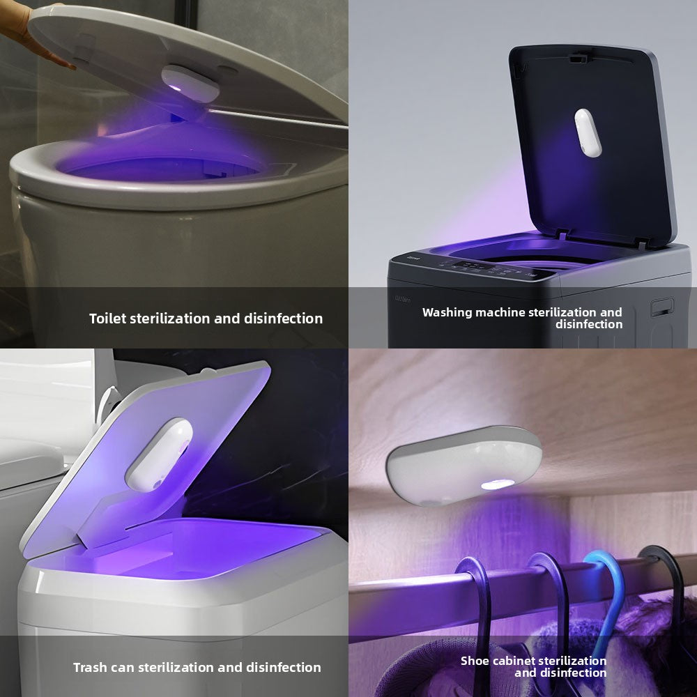 Portable USB Rechargeable UV Sterilization Lamp with Motion Sensor