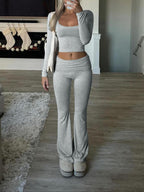 Yoga Wear Two-Piece Pants Suit