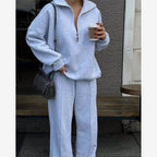 Casual Pullover Sweatshirt and Pants Set