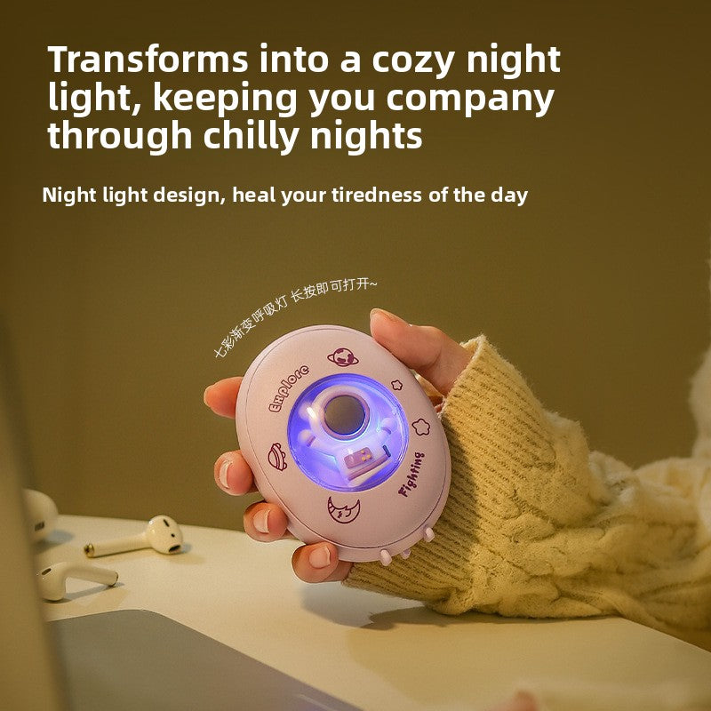 Portable USB Hand Warmer with Ambient Light