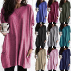 Women's Casual Long Sleeve Pocket T-Shirt